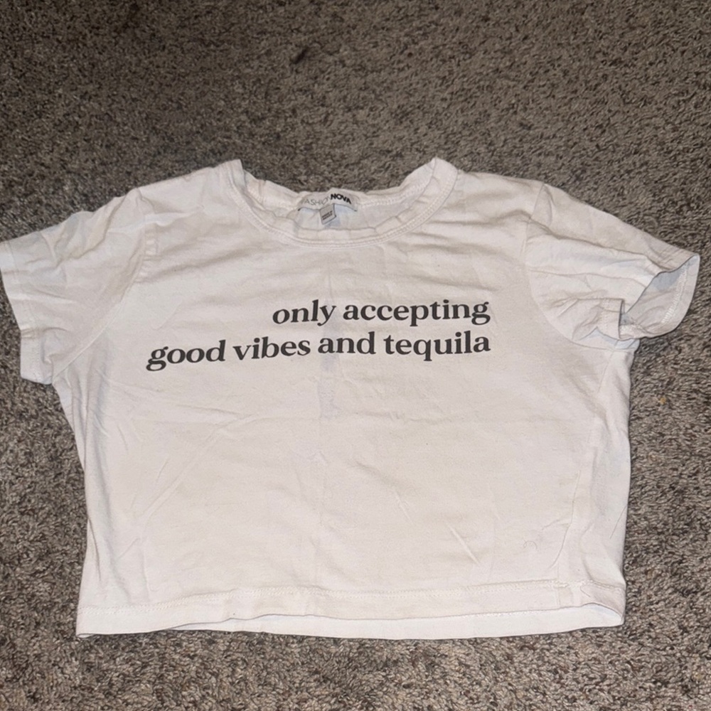 Fashion Nova White Crop Top